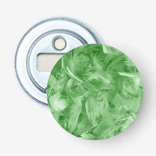 Green Feathers Bottle Opener