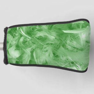 Green Feathers Golf Head Cover