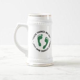Green Feet  Beer Stein