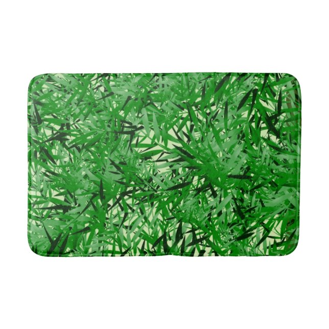 Green Fern Bath Mat (Front)