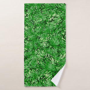 Green Fern Bath Set Towel