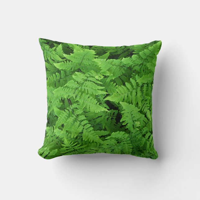 Green fern beauty        cushion (Front)