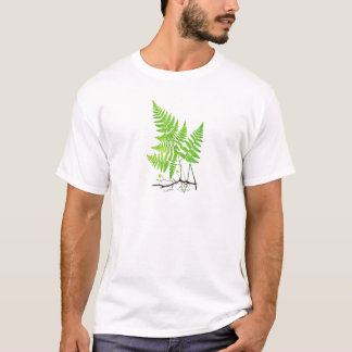 Green Fern Botanical Art Illustration T-Shirt