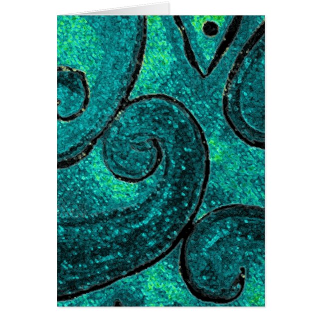 Green fern frond NZ Koru, piko piko or fiddlehead (Front)