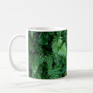 Green Fern Grass Foliage Texture Coffee Mug