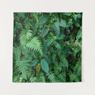 Green Fern Grass Foliage Texture Tapestry