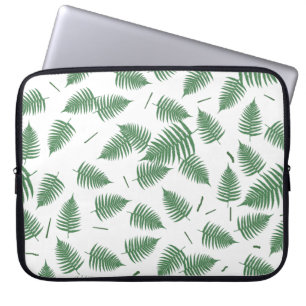 Green  Fern Plant Leaf Pattern Laptop Sleeve