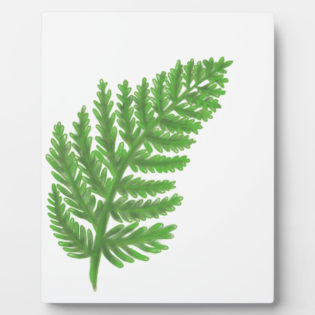 Green Fern Plaque (Front)