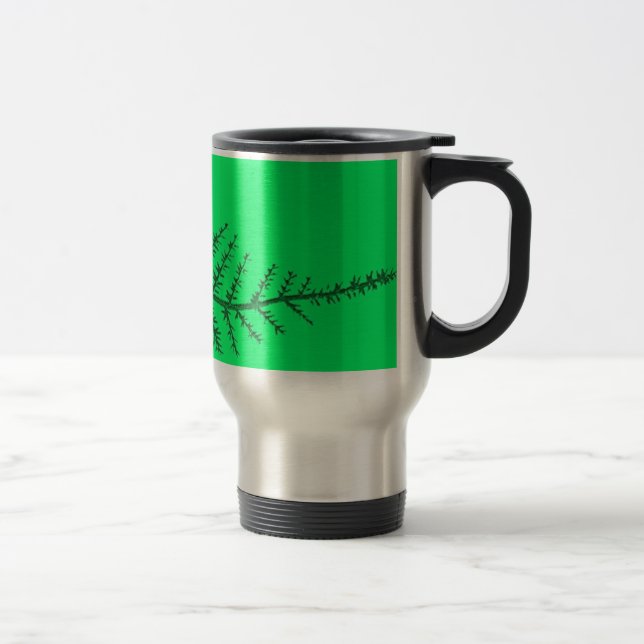Green Fern Travel Mug (Right)