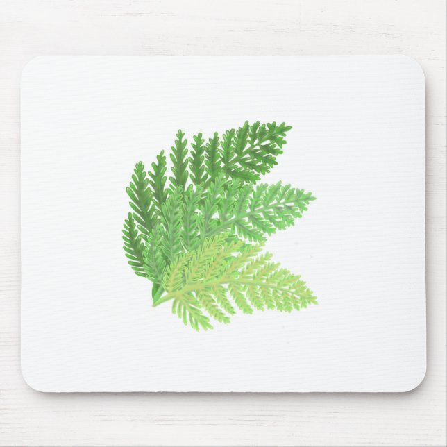 Green Fern Trio Mouse Pad (Front)