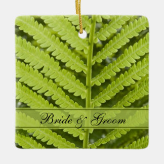 Green Fern Wedding Ceramic Tree Decoration