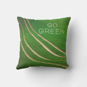 Green fields cushion