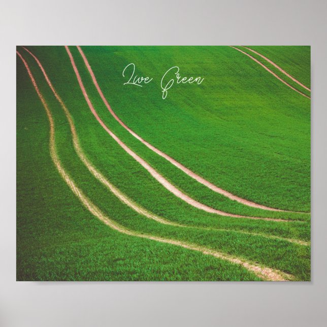 Green fields poster (Front)