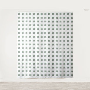Green Filigree Cross Pattern Design Tapestry