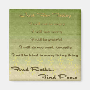 Green Find Reiki Magnet