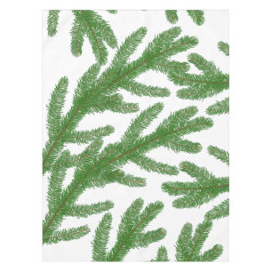 Green fir tree branches   tablecloth
