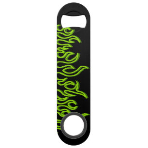 Green Fire Flames Blaze Outlines