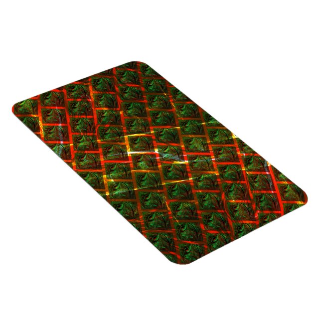 'Green fit eyes', scratches or red grid. Magnet (Right Side)