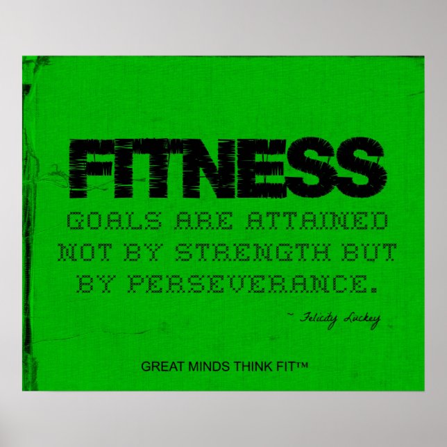 Green Fitness Poster - Motivation! (Front)