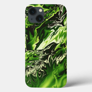 Green Flames iPhone 13 Case