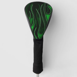 Green Flames Golf Head Cover