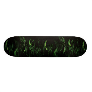 Green Flames Skateboard