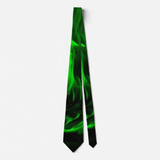 Green Flames Tie