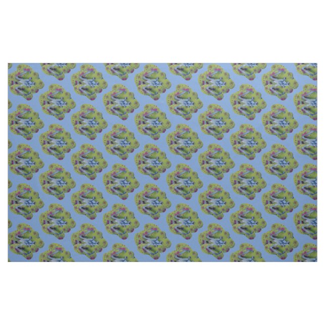 Green Flip Flops Fabric (Fat Quarter)