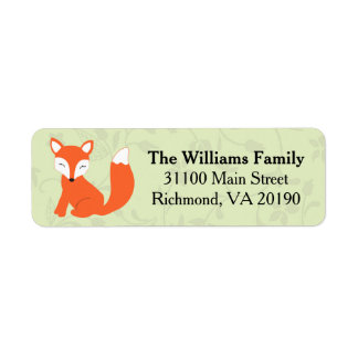 Green Floral Baby Fox