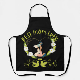 Green Floral Best Mum Ever Mother And Daughter  Apron