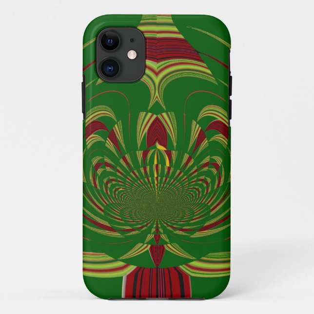 Green Floral Case-Mate iPhone Case (Back)