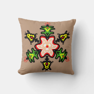 Green Floral Mandala Cushion