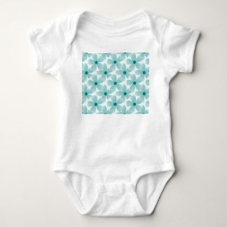 Green floral pattern. baby bodysuit