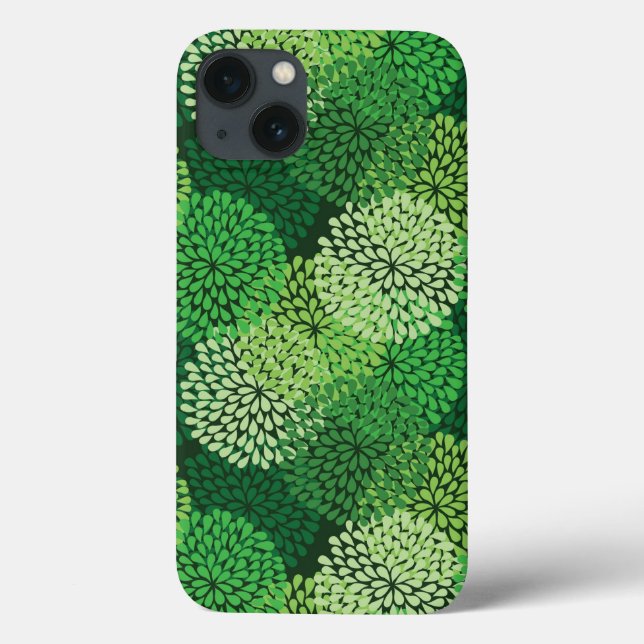 Green floral pattern Case-Mate iPhone case (Back)
