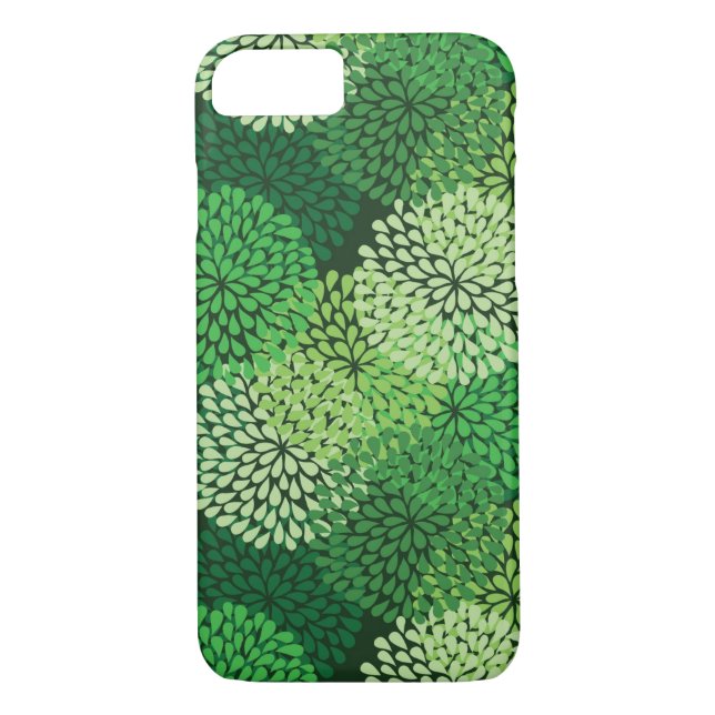 Green floral pattern Case-Mate iPhone case (Back)