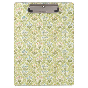 Green floral pattern girly women clipboard