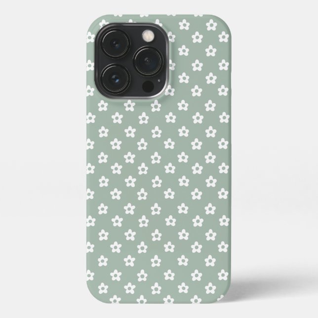 Green floral phone case (Back)