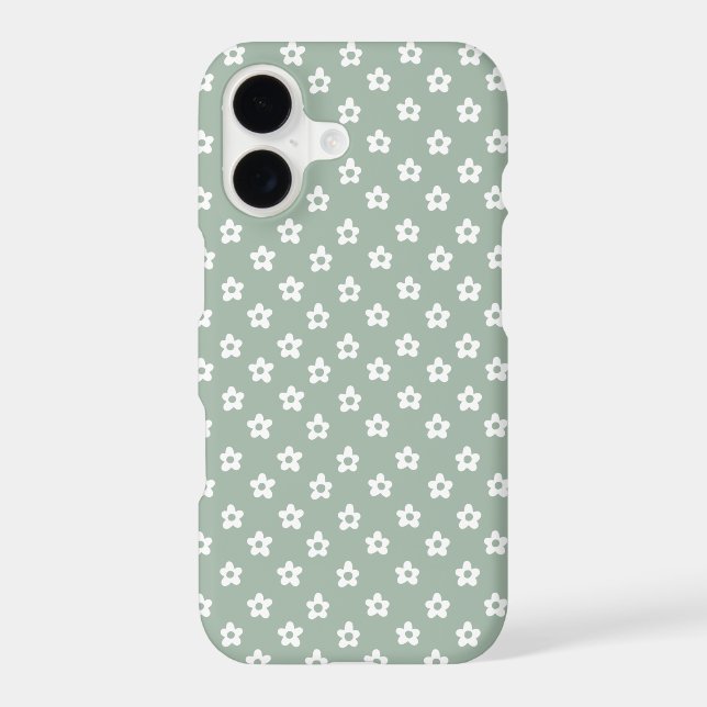 Green floral phone case (Back)
