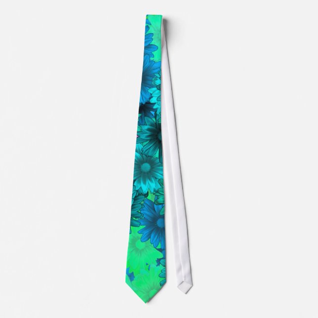 Green floral tie (Front)