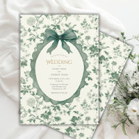 Green Floral Vintage Wedding