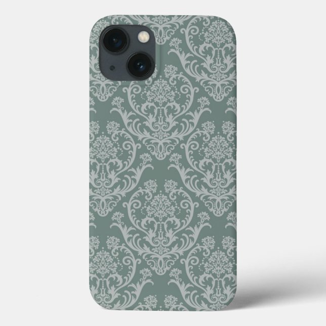 Green floral wallpaper Case-Mate iPhone case (Back)