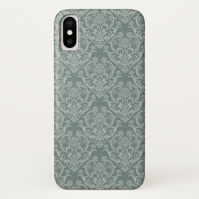 Green floral wallpaper Case-Mate iPhone case (Back)