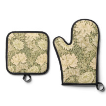 Green Floral Wm Morris Design