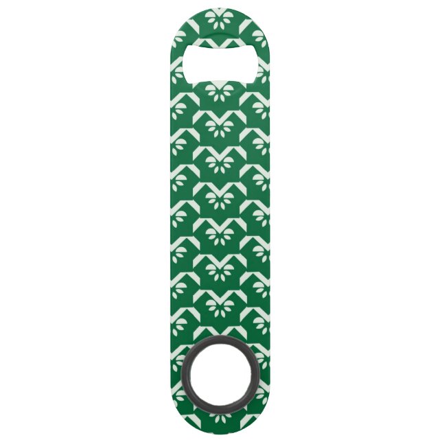 Green floral zigzag (Front)