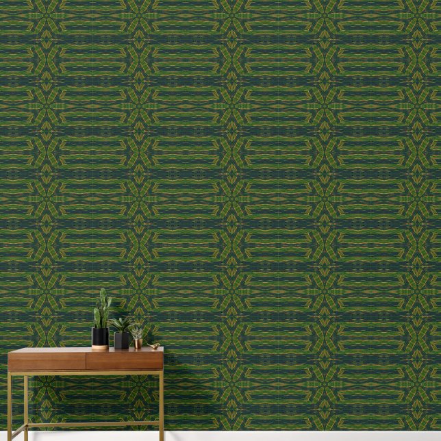 Green Flower 1 Wallpaper (Hallway)