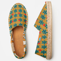 Green Flower Repeat Slip On