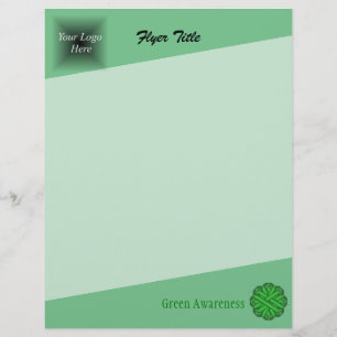 Green Flower Ribbon by Kenneth Yoncich Flyer