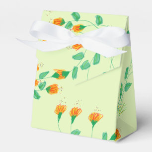 Green Flowered Envelope Box