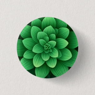 Green Flowers Background-77761 3 Cm Round Badge