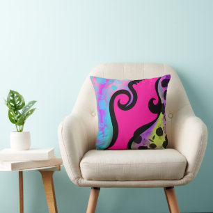 green flowers cushion